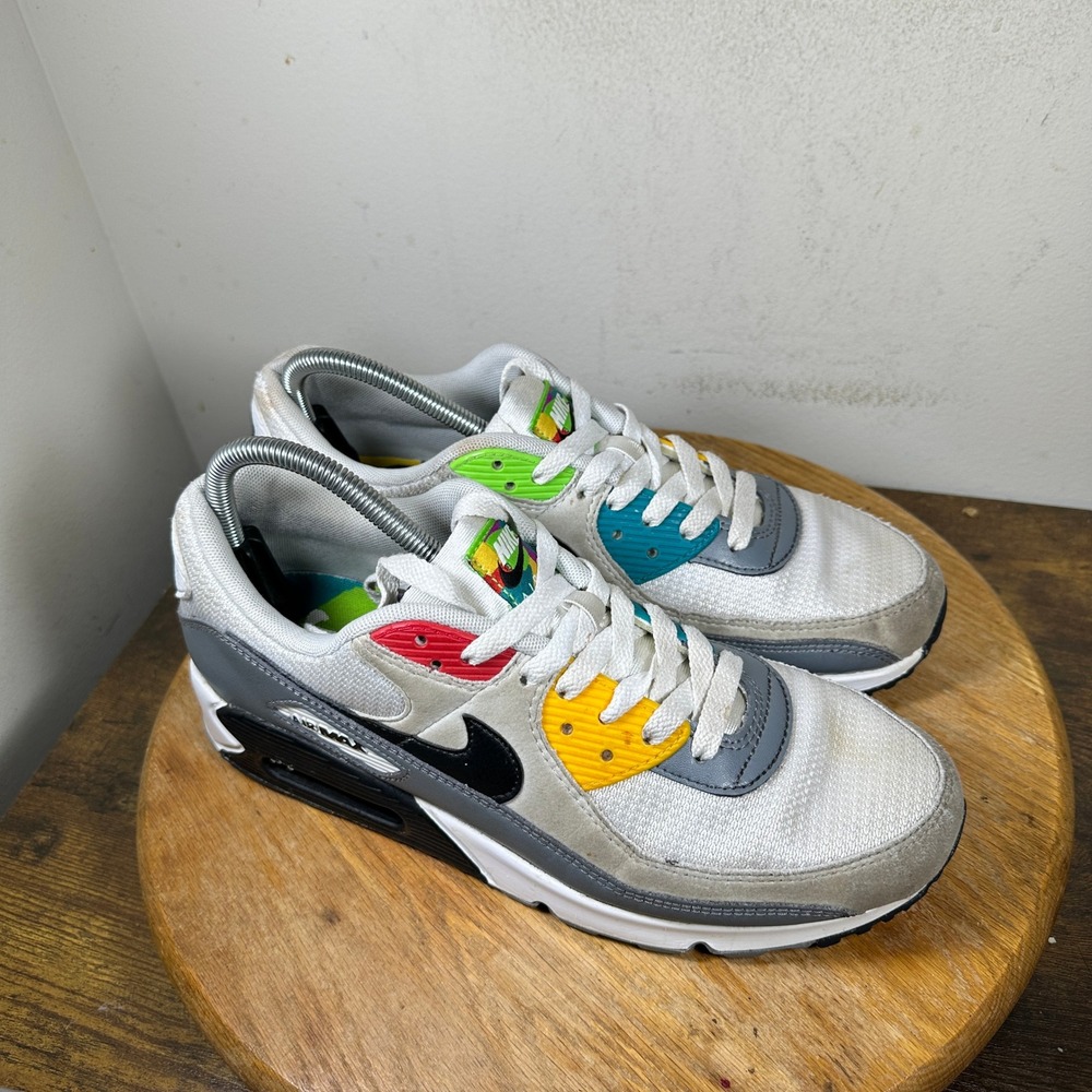 Nike Air Max 90 White Grey Shoes DM8151-100 Mens 9.5 Sneaker